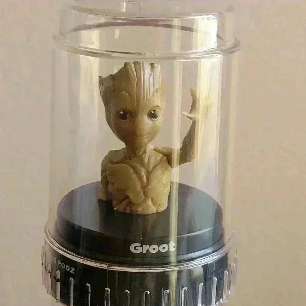 Star wars MANDALORIAN Baby Yoda & Groot PODZ TOPPER Set of 3 toys Figurines - Picture 2 of 15